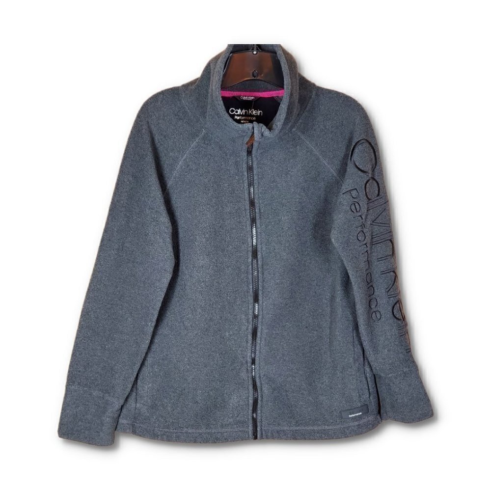 ❤️359 Calvin Klein Performance Dri Zip Up Fleece Jacket